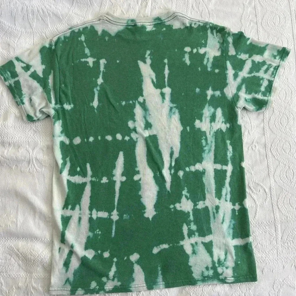 Ireland Tie Dye White Orange Green Clover T-Shirt Delta Pro Weight Size M - Picture 2 of 10